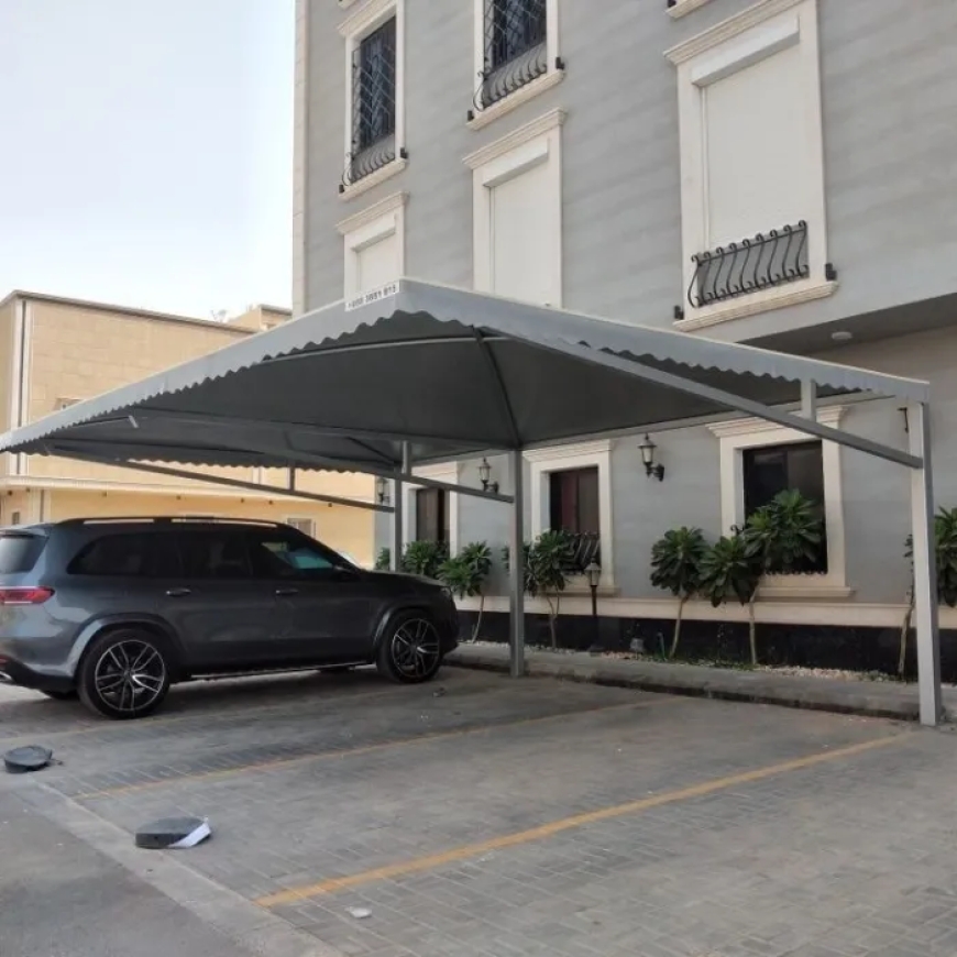 تركيب مظلات سيارات بالرياض بشكل إحترافي من مؤسسة مظلات وسواتر المحترف المتميز